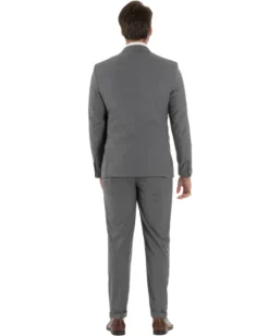 Abito uomo doppiopetto completo viscosa giacca pantaloni elegante grigio GIOSAL-AE1210A