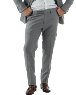 Abito Uomo Monopetto Gessato Sartoriale Rigato Grigio Over-D OC1F2W5A03