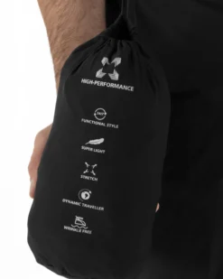 Abito uomo monopetto no stiro completo impermeabile giacca pantaloni nero GIOSAL-AE1238A