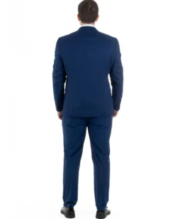 Abito Uomo Monopetto Vestito Viscosa Completo Taglie Comode Blu Chiaro TCAE1009A