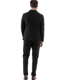 Abito Uomo Monopetto Viscosa Sartoriale Tinta Unita Nero Over-D OC1F2W5G01