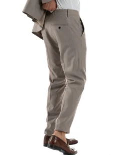 Abito Uomo Monopetto Viscosa Sartoriale Beige Melangiato Over-D OC1F2W5A06