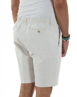 Bermuda Chino Cotone Raso Tasche America Basic Ghiaccio PC2023A