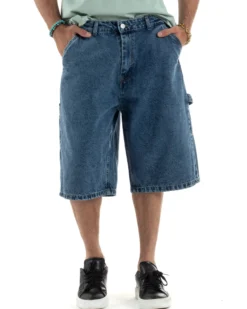 Bermuda Jeans Uomo Carpenter Denim Oversize PC1983A