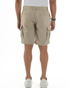 Bermuda Pantaloni Corti Cargo No Stiro PC2027A