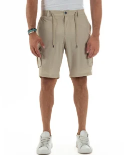 Bermuda Pantaloni Corti Cargo No Stiro PC2027A