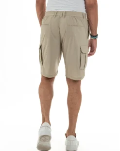 Bermuda Pantaloni Corti Cargo No Stiro PC2027A