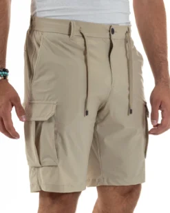 Bermuda Pantaloni Corti Cargo No Stiro PC2027A