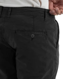Bermuda uomo pantaloncini chino cotone tasche america basic nero GIOSAL-PC2044A