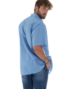 Camicia Maniche Corte Cotone Basic Regular Fit CC1221A