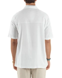 Camicia Maniche Corte Lino Relaxed Fit CC1225A