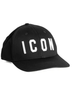Cappello Unisex ICON Berretto Visiera Regolabile Logo Bianco Nero ICXF2W6A001