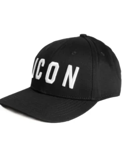 Cappello Unisex ICON Berretto Visiera Regolabile Logo Bianco Nero ICXF2W6A001