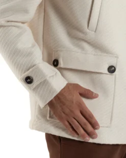 Cappotto Uomo Giacca Con Cappuccio Panna Overd-D OE1F2W5J30