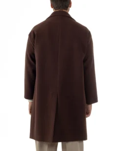 Cappotto Uomo Oversize Monopetto Maniche Raglan Collo Rever Marrone CO1076A