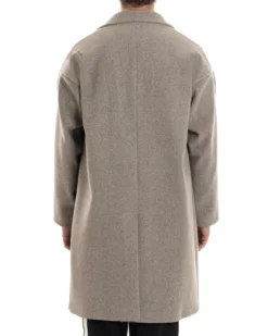 Cappotto Uomo Oversize Monopetto Maniche Raglan Collo Rever Beige CO1107A