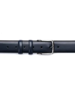 Cintura Uomo Larga Cinta Fibbia in Metallo Regolabile Blu Ecopelle GIOSAL-A2111A