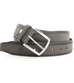 Cintura Uomo Larga Cinta Fibbia in Metallo Regolabile Fango Eco Camoscio GIOSAL-A2089A