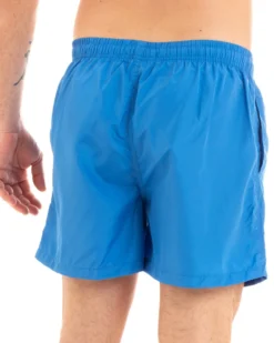 Costume Da Bagno Summer Pantaloncino Boxer Elastico Tinta Unita Azzurro GIOSAL-SU1130A