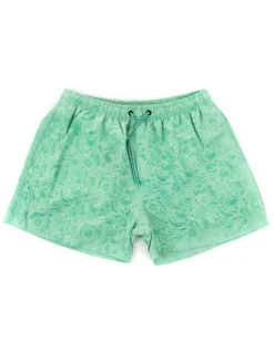 Costume Uomo Boxer Verde Acqua Fantasia Fantasia Coulisse GIOSAL-SU1184A