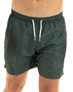 Costume Uomo Boxer Verde Elastico Microfantasia Casual Summer GIOSAL-SU1177A