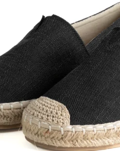 Espadrillas scarpe uomo unisex tela estive mare leggere nero GIOSAL-S1314A