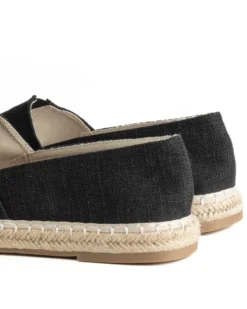 Espadrillas scarpe uomo unisex tela estive mare leggere nero GIOSAL-S1314A