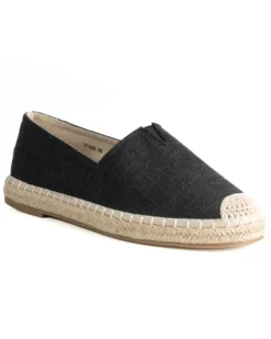 Espadrillas scarpe uomo unisex tela estive mare leggere nero GIOSAL-S1314A