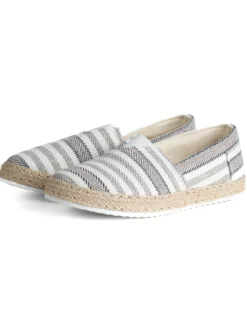 Espadrillas scarpe uomo unisex tela estive mare doppia riga beige GIOSAL-S1306A
