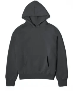 Felpa Con Cappuccio Uomo Boxy Fit Basic Felpata Comoda Piombo F2995A