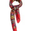 Foulard uomo unisex bandana paisley bordo satinato rosso GIOSAL-FD1001A
