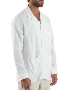 Giacca Camicia Sahariana In Lino G3306A