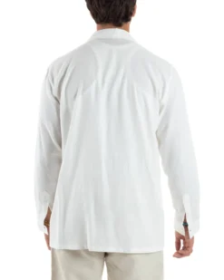 Giacca Camicia Sahariana In Lino G3306A