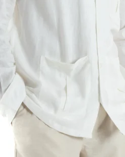 Giacca Camicia Sahariana In Lino G3306A