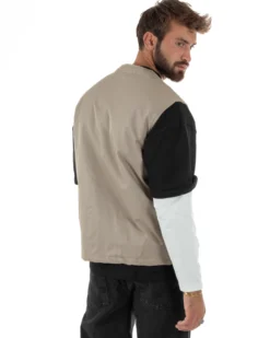 Gilet Casual Regular Fit Smanicato Streetwear G3324A
