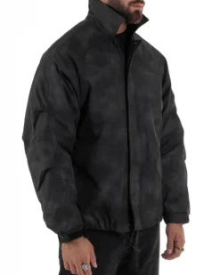 Giubbotto Bomber Oversize Sfumato Nero G3322A