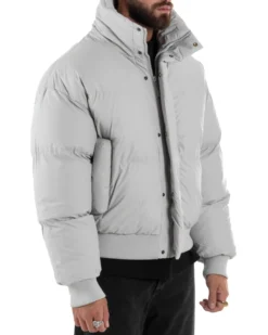 Giubbotto Oversize Piumino Bomber Full Zip Tessuto Opaco G3333A