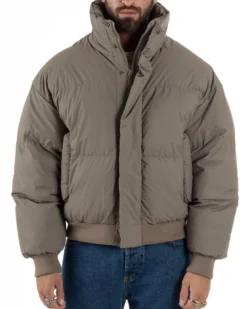 Giubbotto Oversize Piumino Bomber Full Zip Tessuto Opaco G3332A