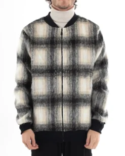 Giubbotto Uomo College Scozzese A Quadri Bomber Multicolore GIOSAL-G3000A