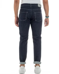 Jeans Slim Fit Cinque Tasche Denim Blu JS1142A