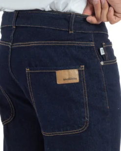 Jeans uomo carrot fit basic cintura denim scuro BlackSunday JS1194A