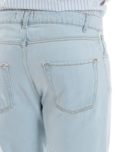 Jeans Uomo Pantaloni Cinque Tasche Regular Fit Basic Denim Chiaro JS1073A