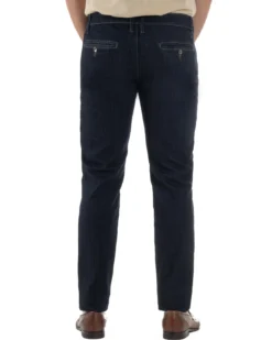 Jeans uomo pantaloni tasche america slim fit lavaggio zero denim scuro GIOSAL-JS1181A