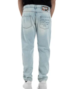 Jeans uomo regular fit rotture denim chiaro BERNA M-261003