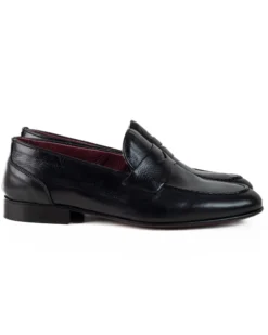 Mocassini College Uomo Con Bendina Scarpe Classiche Ecopelle Eleganti Cerimonia Suola Di Cuoio Con Ovalino Antiscivolo Casual Nero GIOSAL-S1274A
