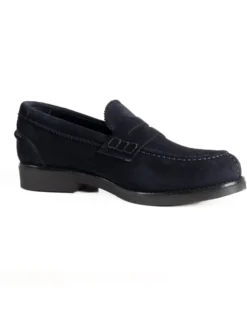 Mocassini College Uomo Scarpe Camoscio Eleganti Cerimonia Suola Di Gomma Casual Blu GIOSAL-S1290A
