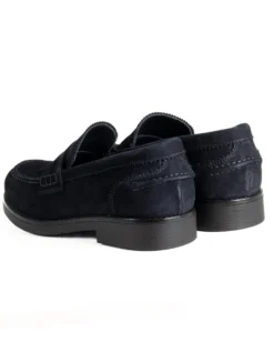 Mocassini College Uomo Scarpe Camoscio Eleganti Cerimonia Suola Di Gomma Casual Blu GIOSAL-S1290A