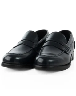 Mocassini College Uomo Scarpe Ecopelle Abrasivate Eleganti Cerimonia Suola Di Cuoio Casual Blu GIOSAL-S1261A