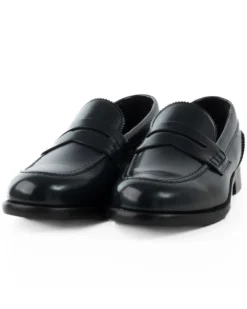 Mocassini College Uomo Scarpe Ecopelle Abrasivate Eleganti Cerimonia Suola Di Cuoio Casual Blu GIOSAL-S1261A