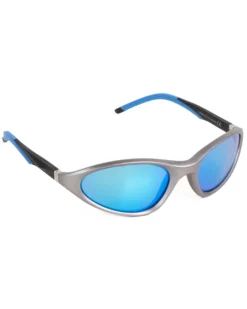 Occhiali da Sole Sportivo Unisex Casual Sunglasses Uomo Donna Montatura Curva Silver Lenti Specchiate GIOSAL-OC1070A
